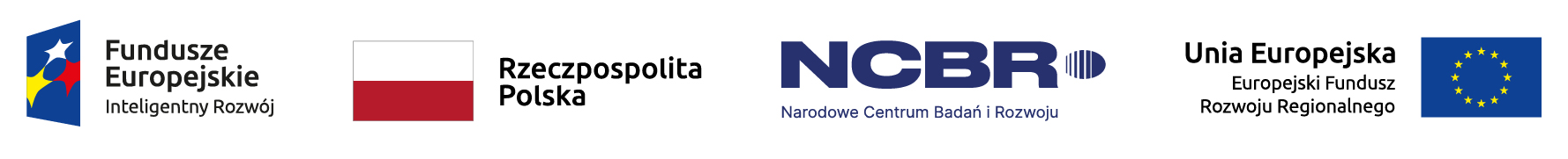 Fundusze Europejskie Inteligentny Rozwój · Rzeczpospolita Polska · NCBR · Unia Europejska EFRR
